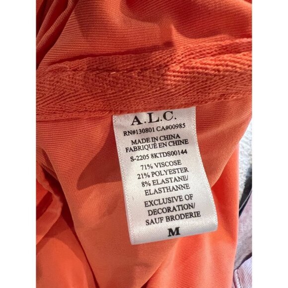 A.L.C. Allegra Ruched Bead-Embellished Midi-Dress Size M - Picture 12 of 13